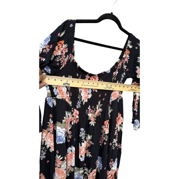 Torrid Floral off the shoulder Challis Smocked Womens Maxi Dress.Size 2 -18/20 - Picture 7 of 11